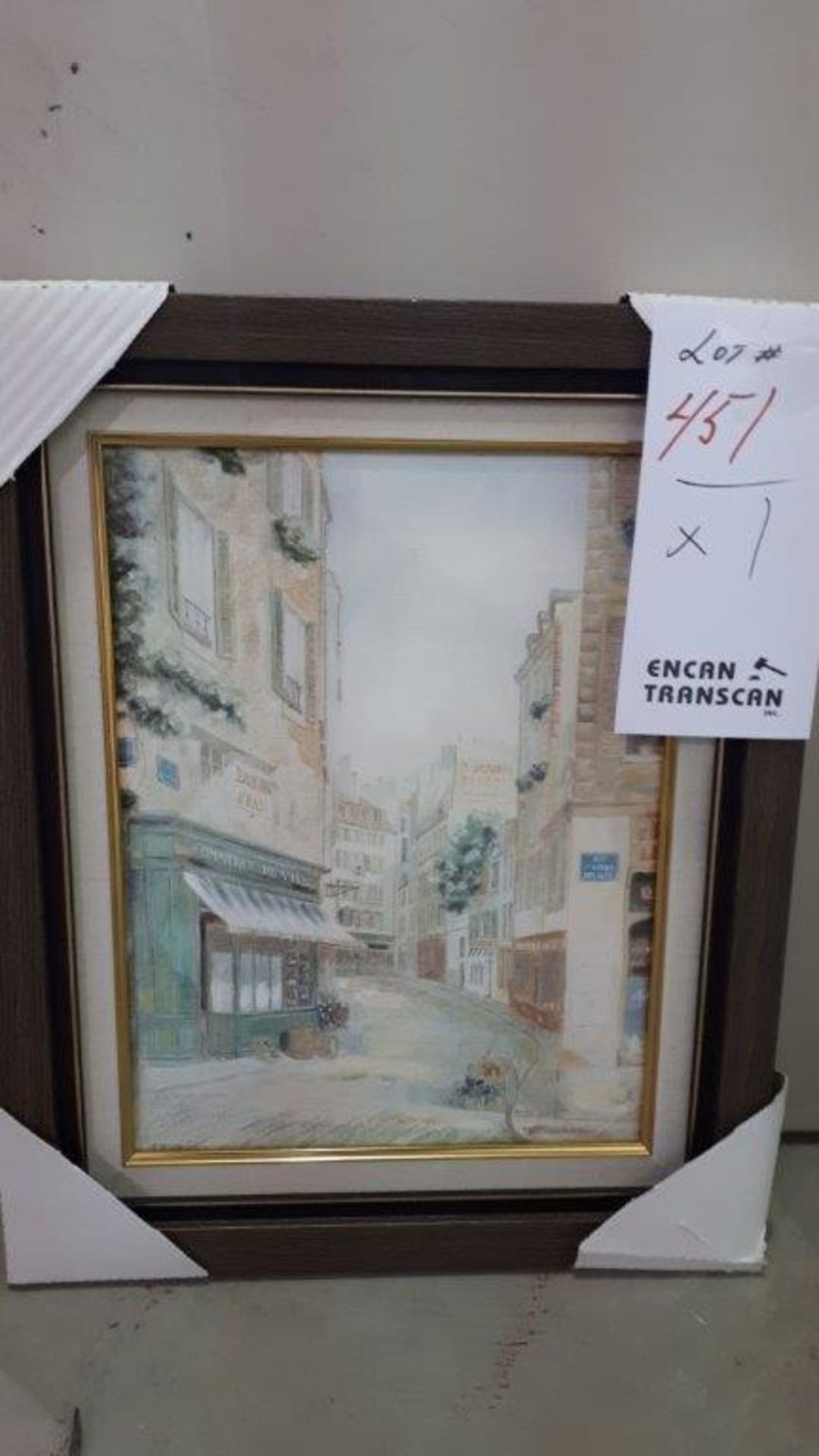 FRAMED PAINTING, 17'' x 21''
