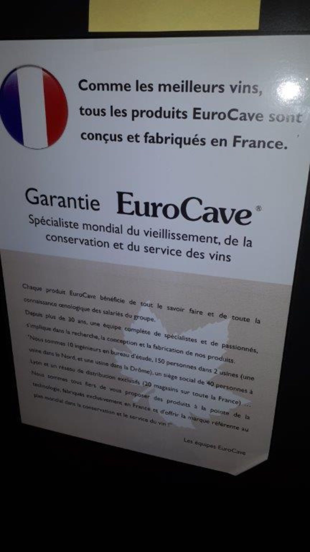 EURO CAVE Wine System - Image 2 of 3