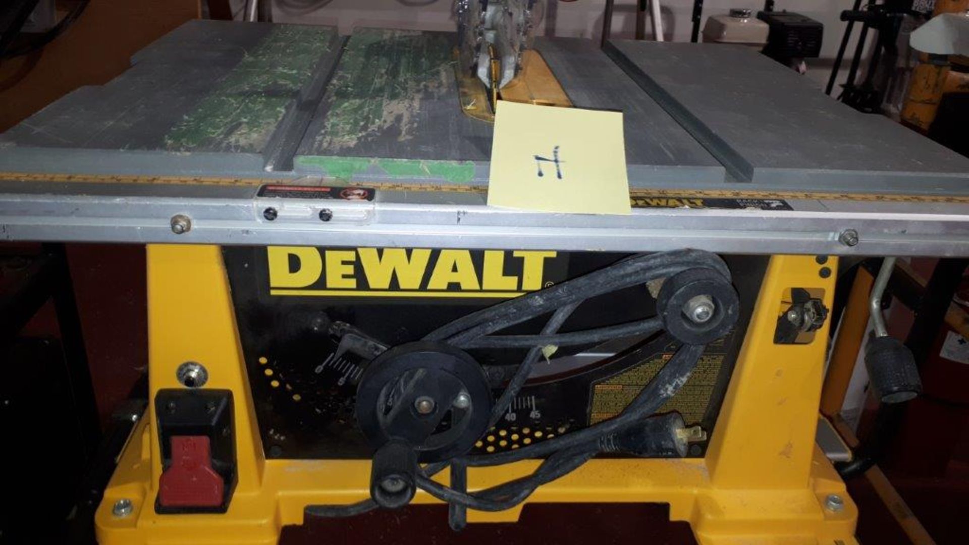 DEWALT Table saw, mod: DW 744, c/w stand - Image 2 of 3