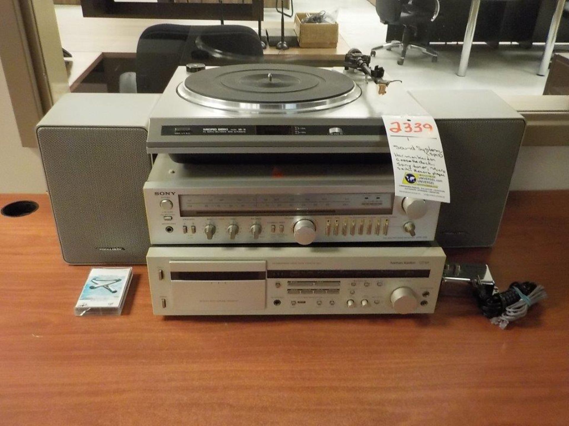 "HARMAN KARDON / SONY" SOUND SYSTEM & "MICRO SEIKI" TURNTABLE