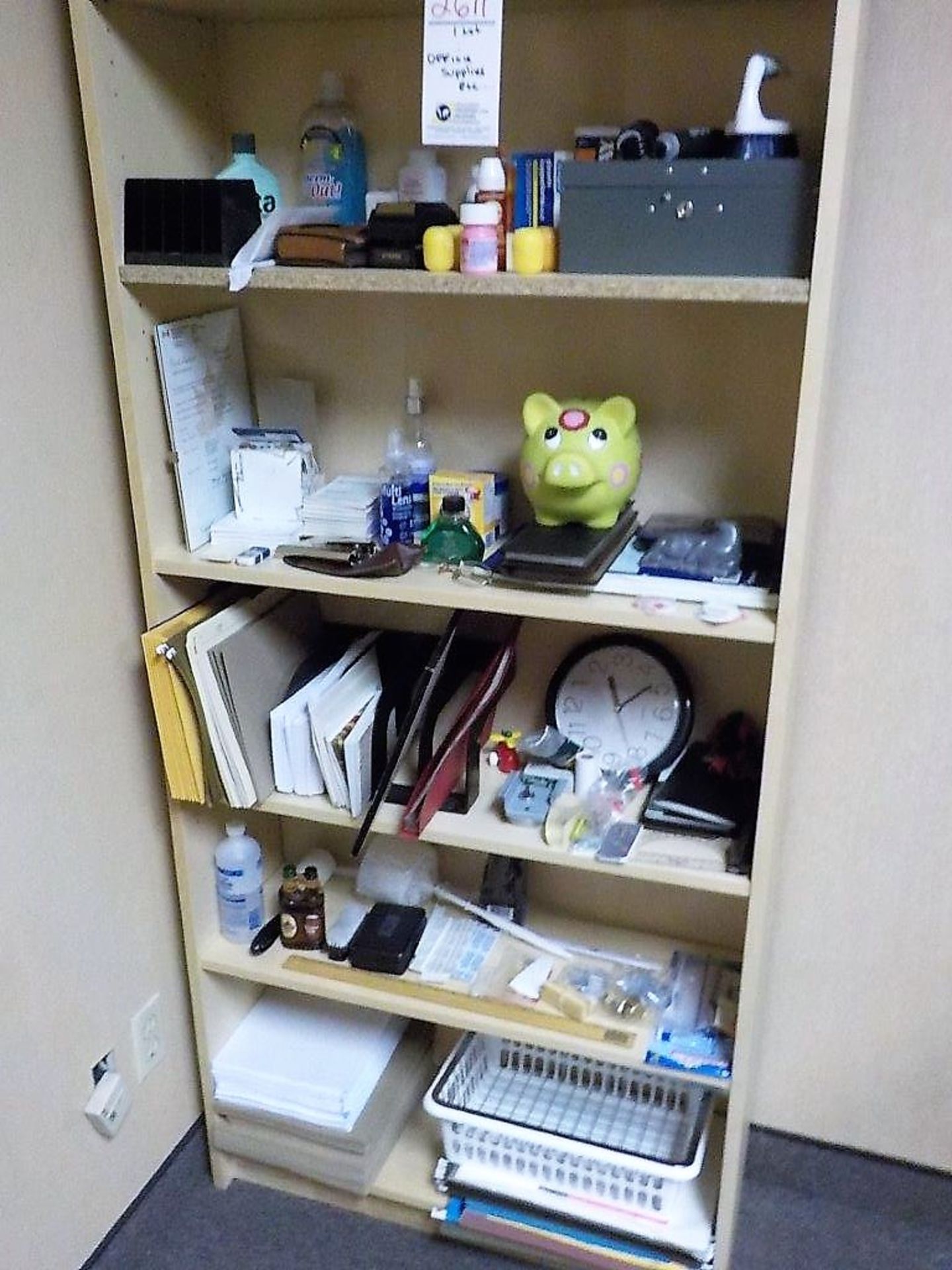 LOT: OFFICE SUPPLIES, ETC.