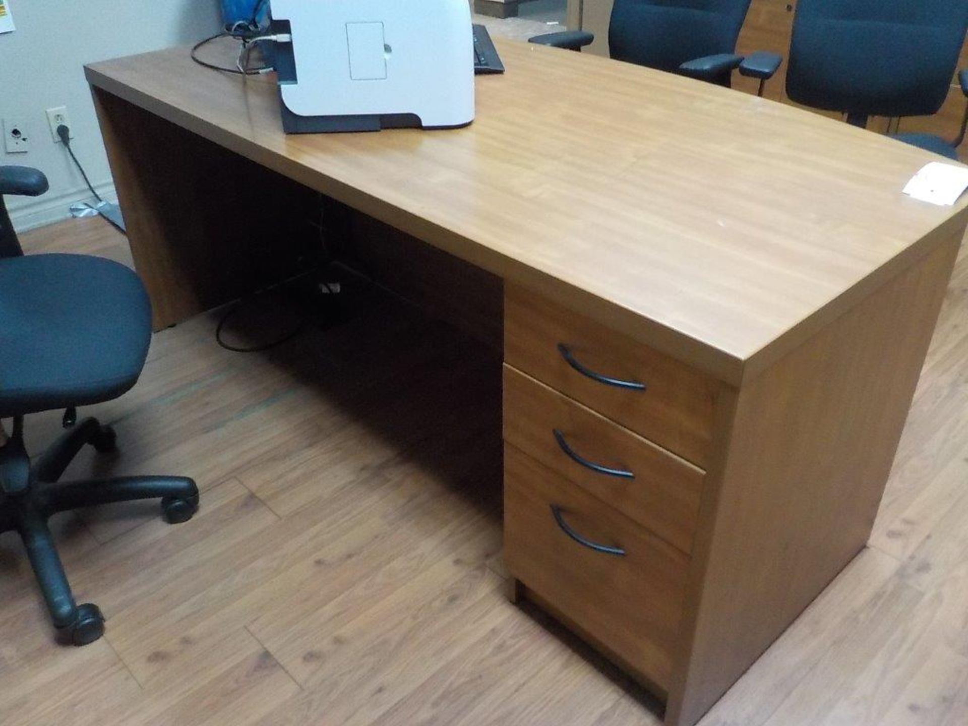 OFFICE DESK, 3-DRAWERS - Image 2 of 2
