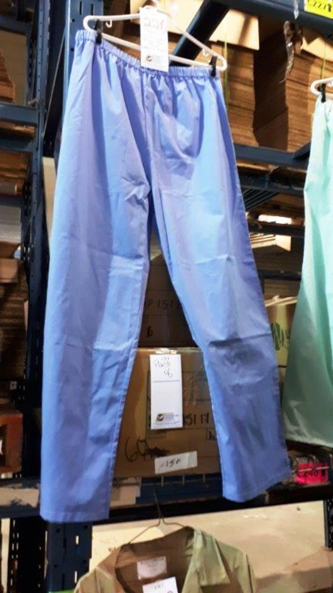 Elastic waist scrub pants,blue,assorted sizes (4 boxes)