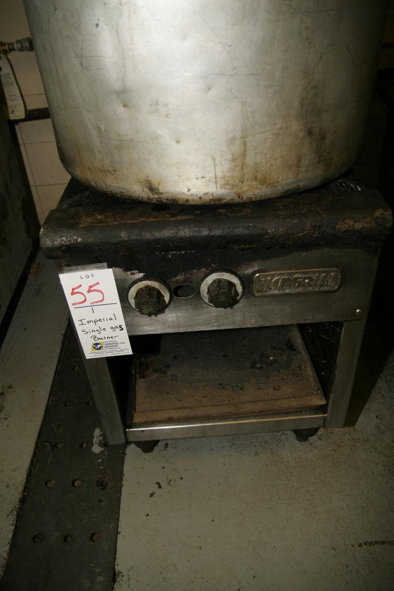 Imperial single gas burner