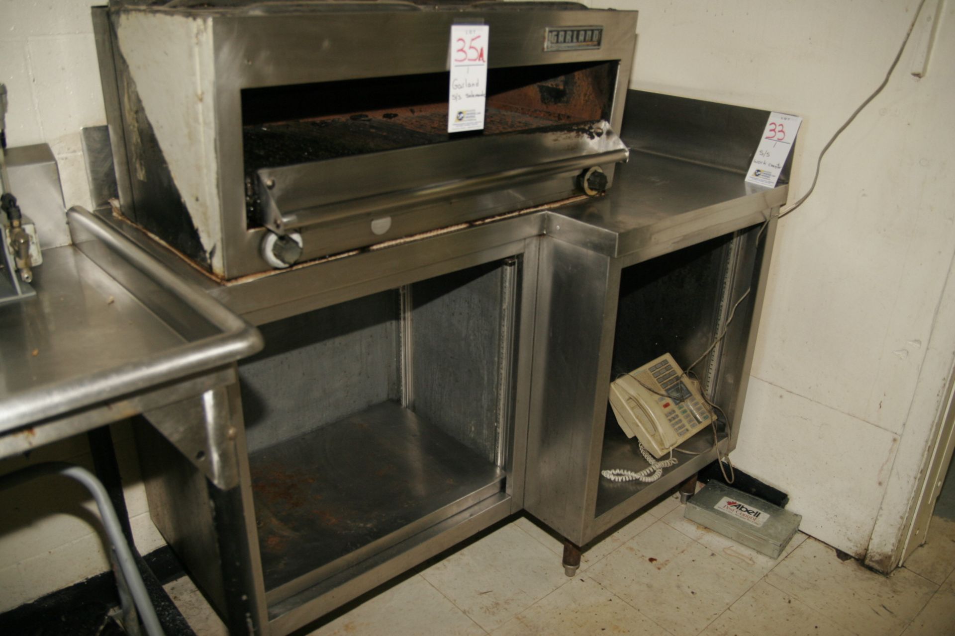 Stainless steel work counter