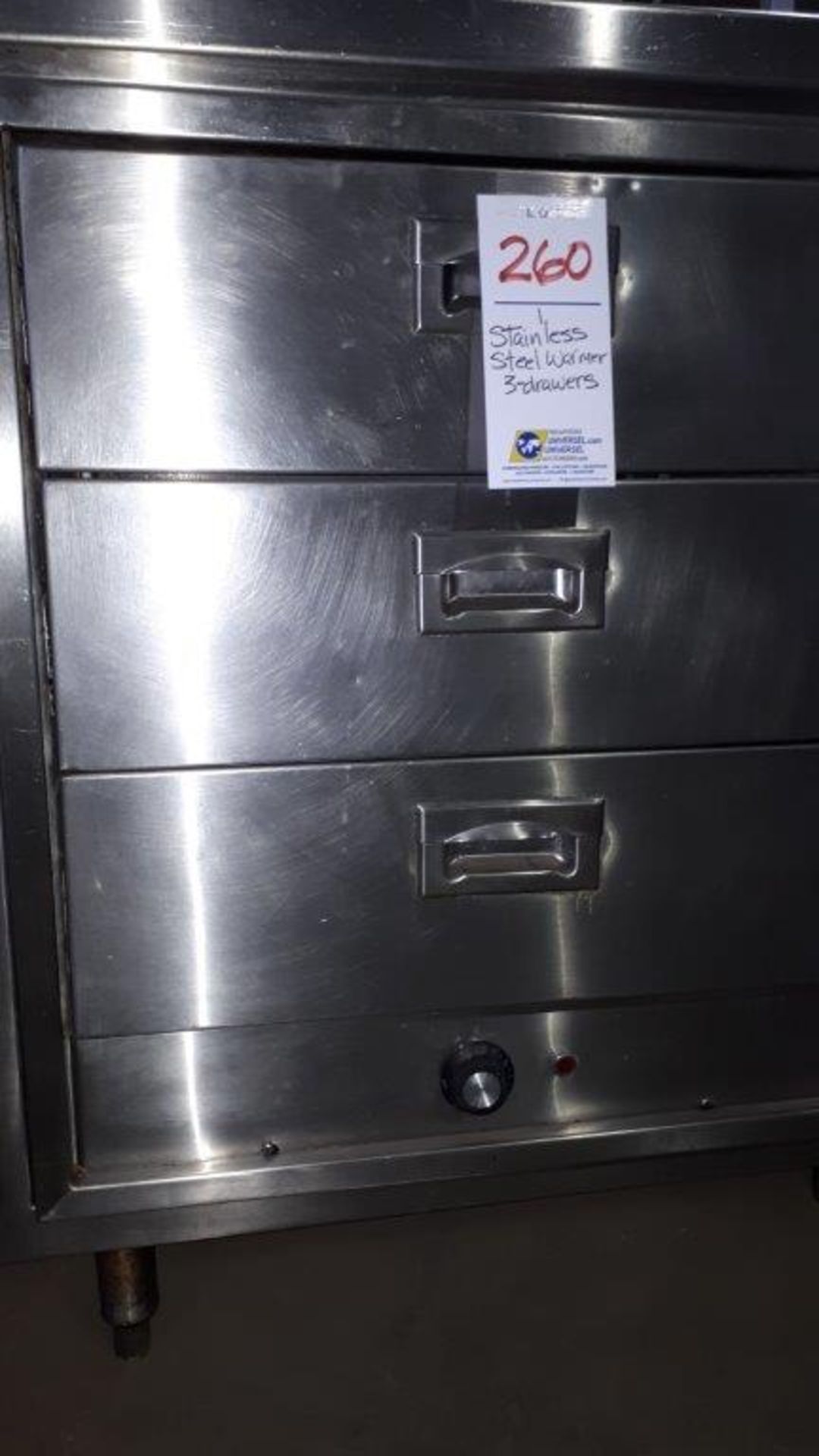 Stainless steel warmer,3 drawers - Image 2 of 3