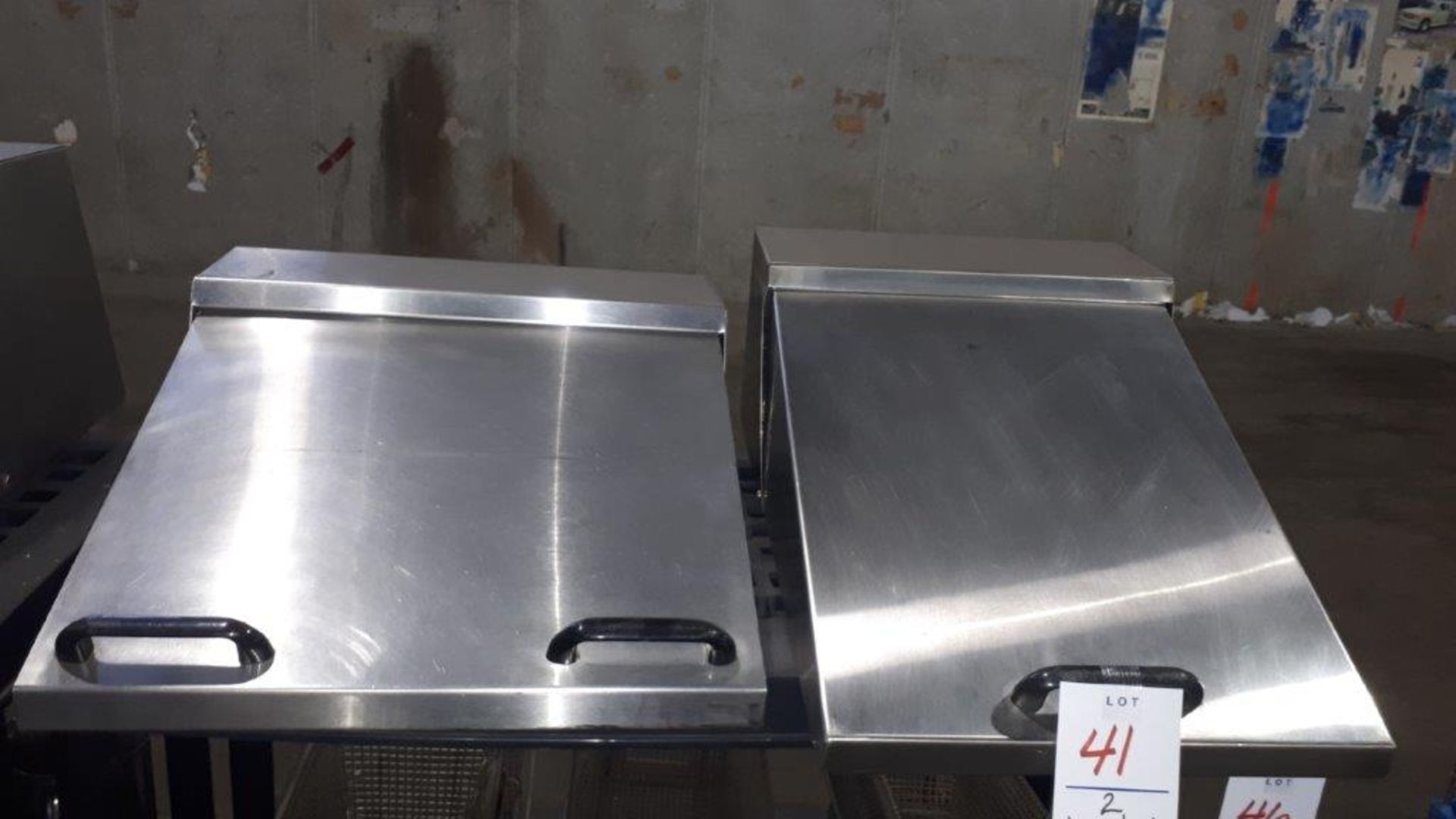 Assorted stainless steel covers