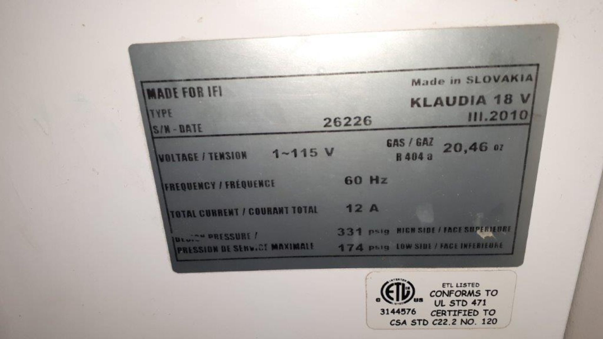 Klaudia 18V refrigerated counter/fridge - Image 3 of 3