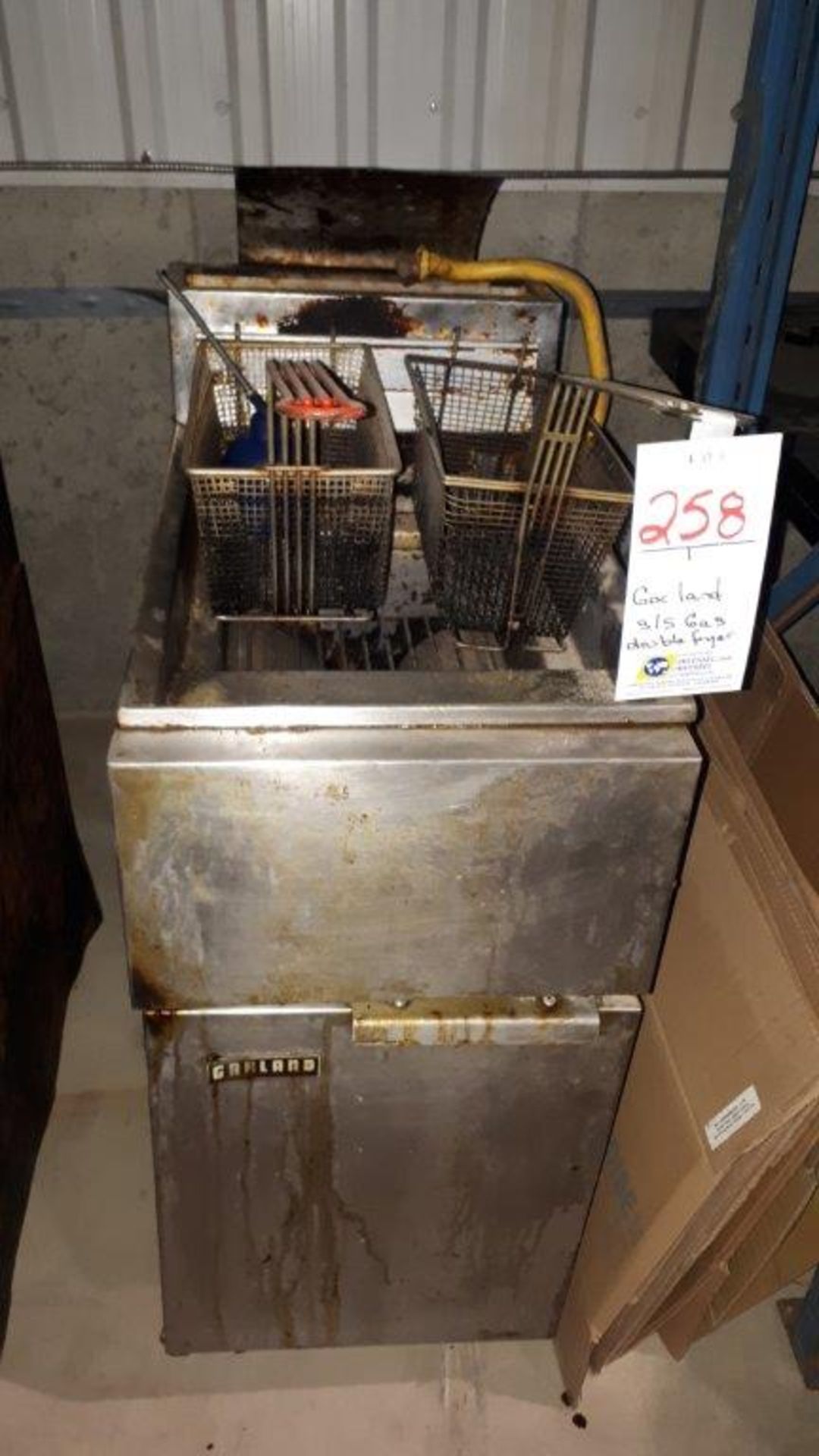 Garland stainless steel gas double fryer