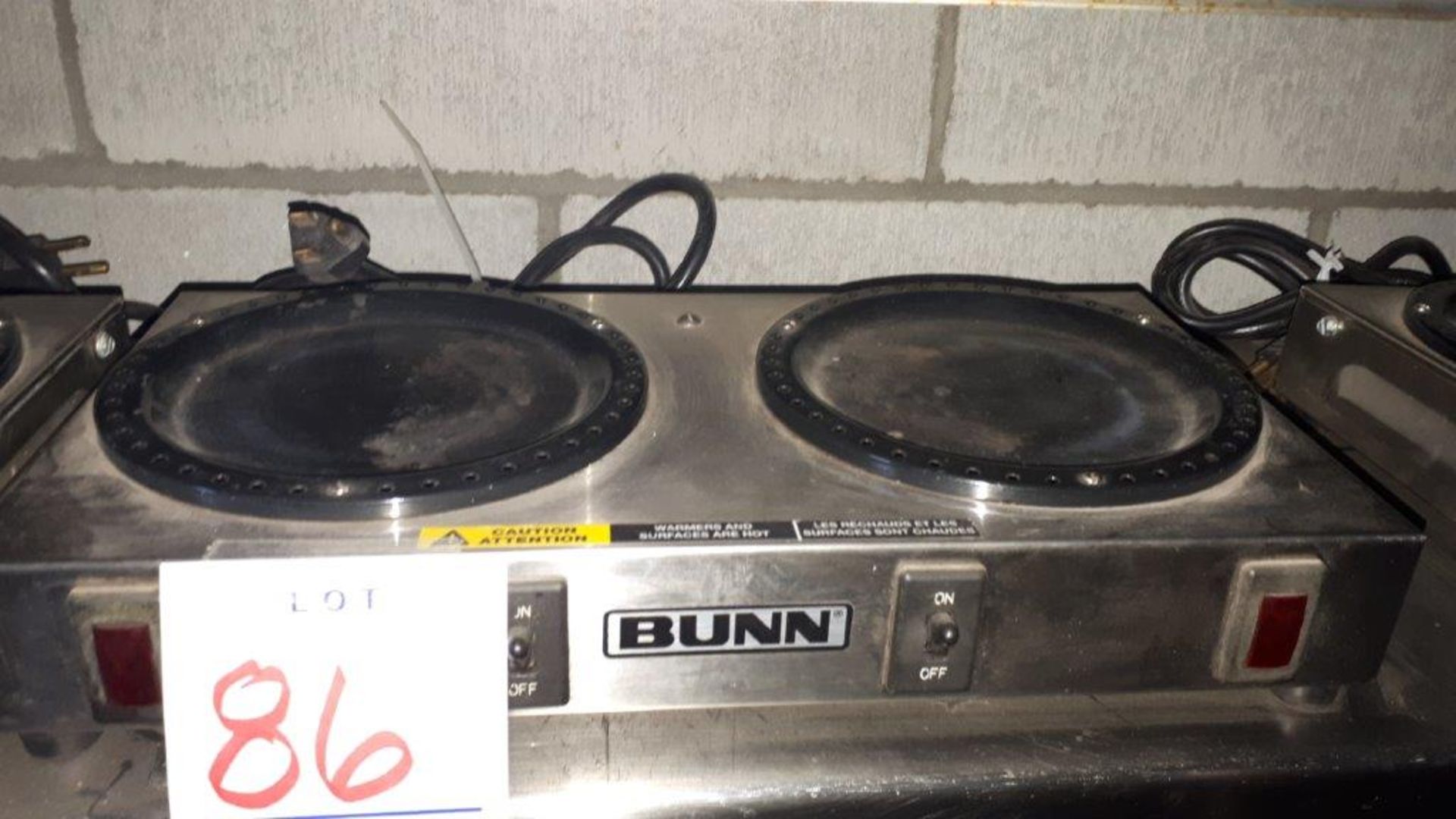 Bunn WX2 warmers