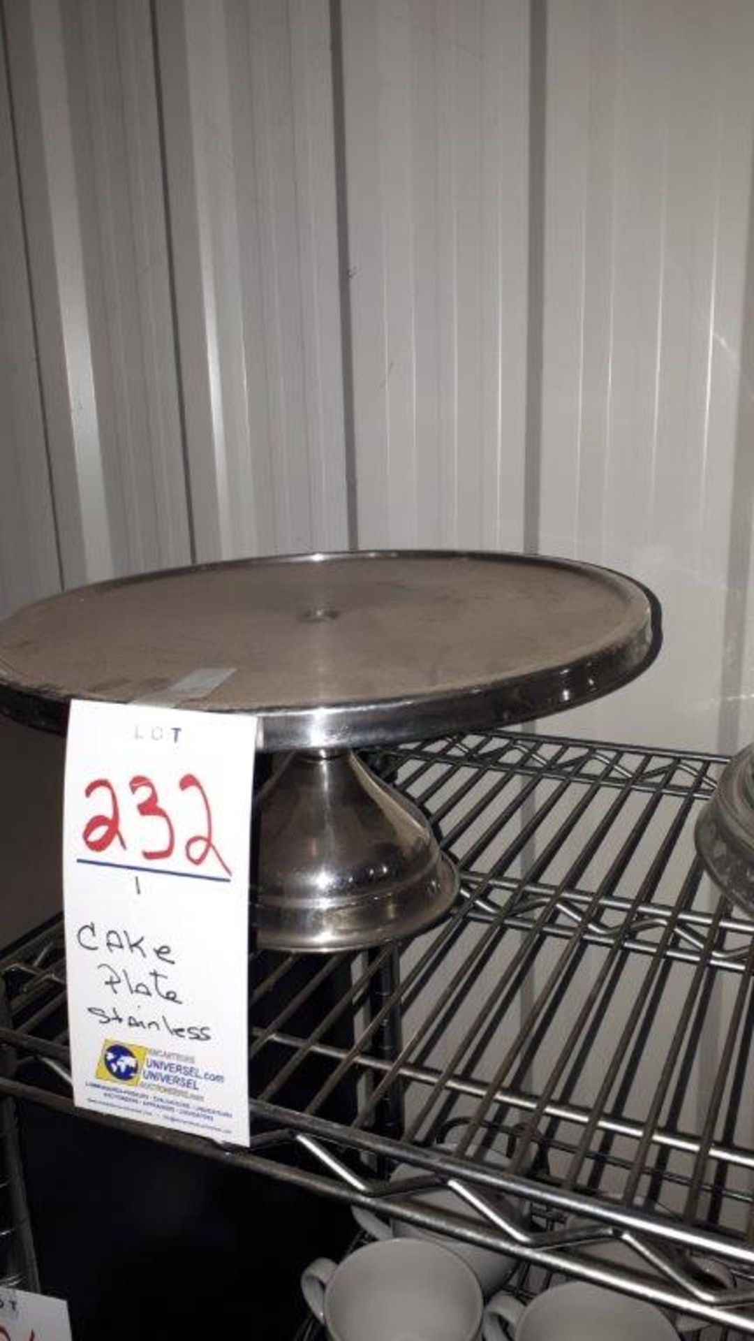 Cake plate stainless