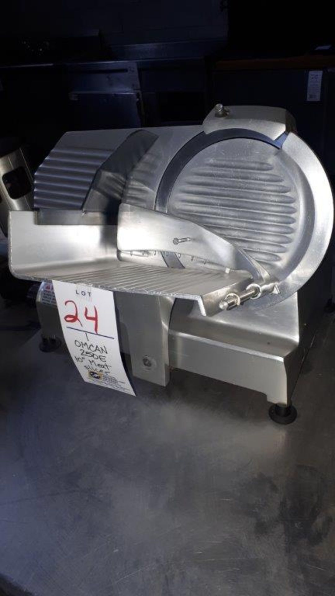 Omcan 250E 10" meat slicer