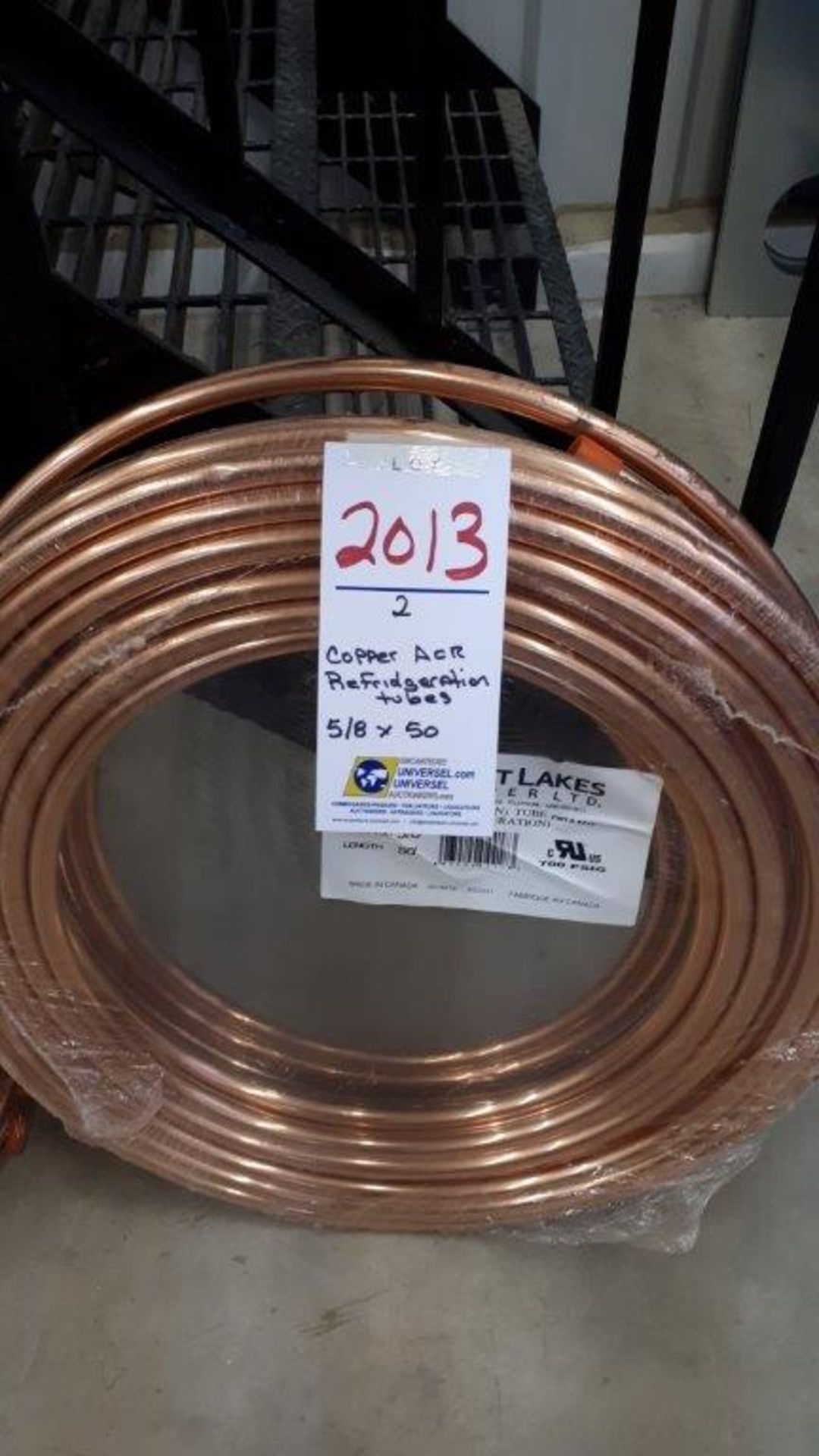 Copper ACR refrigeration tubes, 5/8"x50'