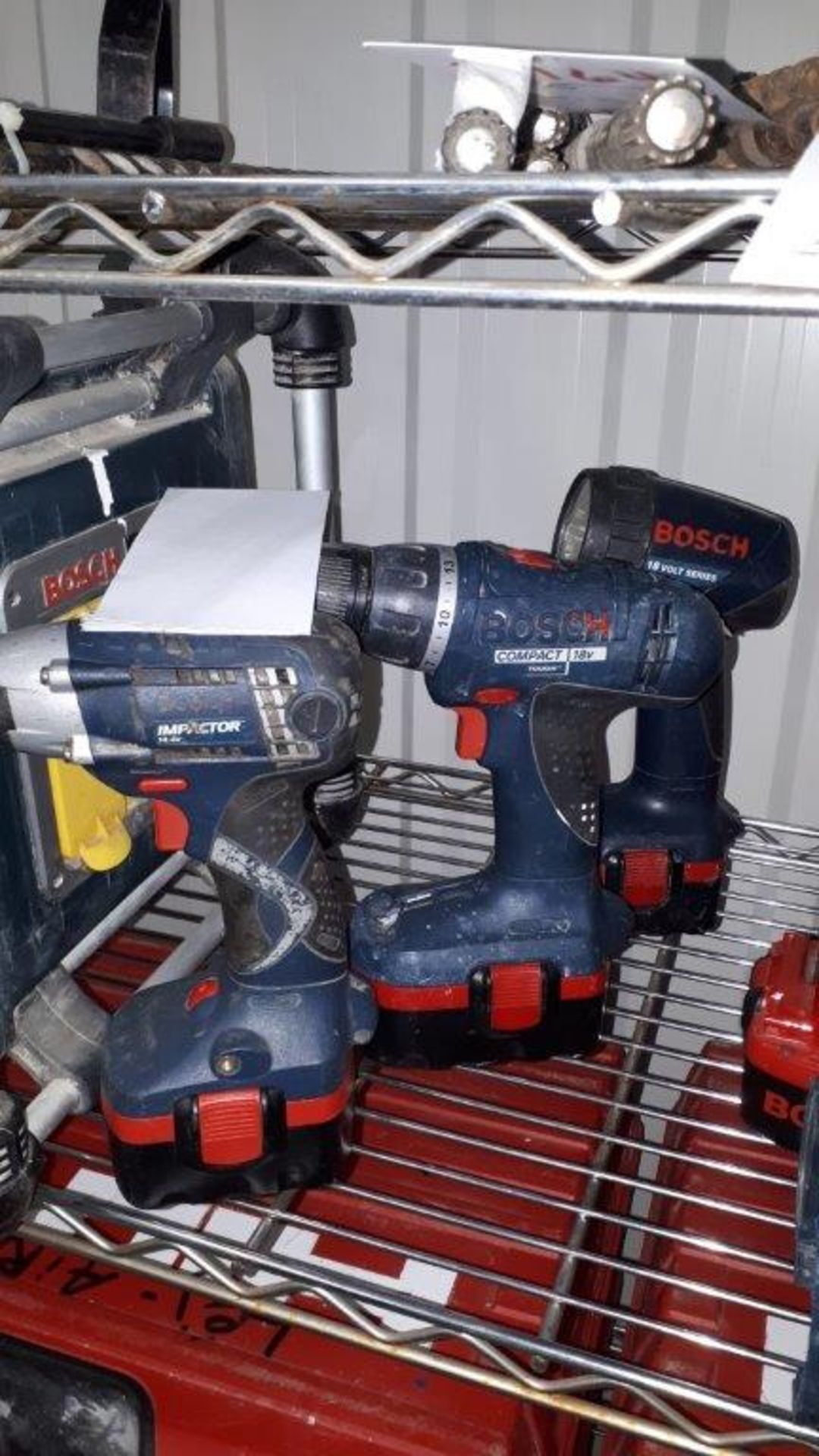 Bosch impact, drill, light