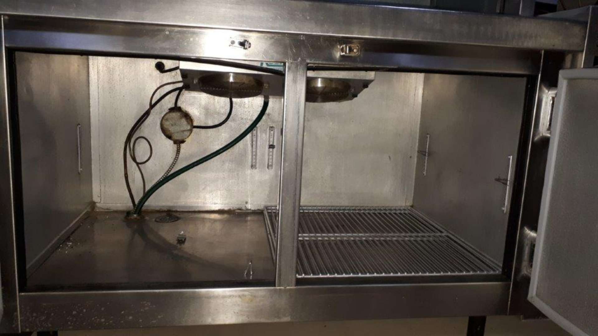 Stainless steel refrigerated cabinet & compressor w/2 glass doors, 48" - Image 3 of 4