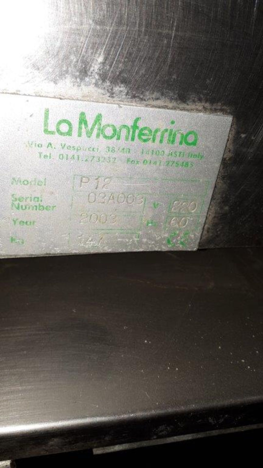 La Monferrina double vat pasta machine, year 2003 - Image 5 of 5