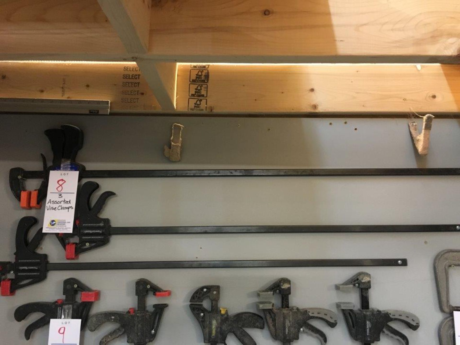 Assorted vise clamps