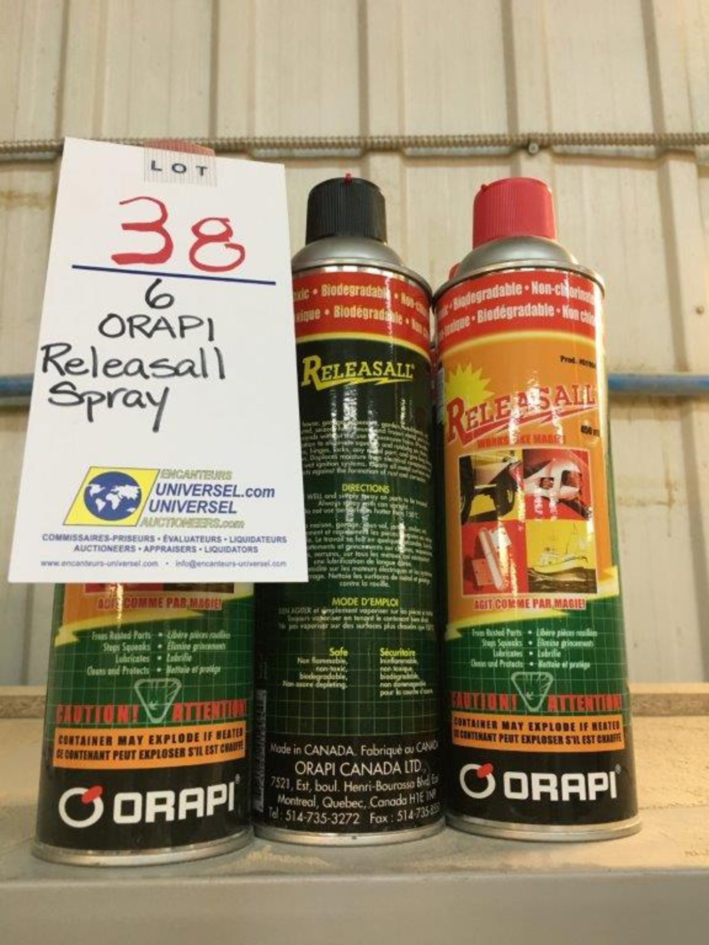 ORAPI Releasall spray