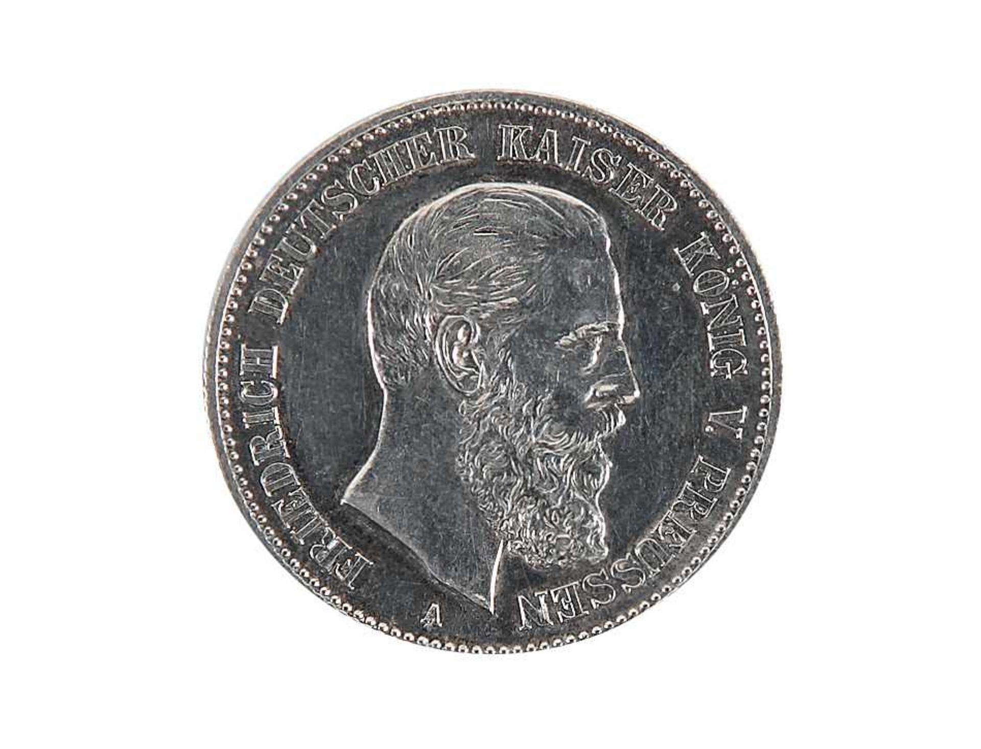 Silbermünze2 Mark Deut. Reich 1888 A.o. L.