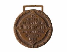 Bronzemedaille25. Mittelrheinische Ruderregatta 3.-4. Juli 1937 Koblenz. D 4 cm.o. L.