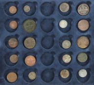 Konvolut 20 Münzen. U. a.: 2 x 1/2 Stuber 1783, 1785, 1 Reichsthaler 1773 A, IIII Pfennig 1761, 1