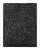 RelieftafelHeraldisches Motiv, oben und unten beschriftet: "Burschenschaft - Markomannia Bingen