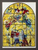 Chagall, MarcFenster von Jerusalem.Fotolithografie, li. u. handsign. Marc Chagall, Aufl. 9/75. 31