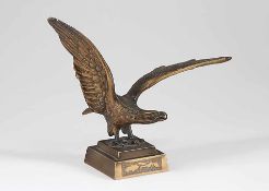 Anonymer Künstler20. Jh..Adler. Metallguss, Bronzepatina. H 19 cm.o. L.