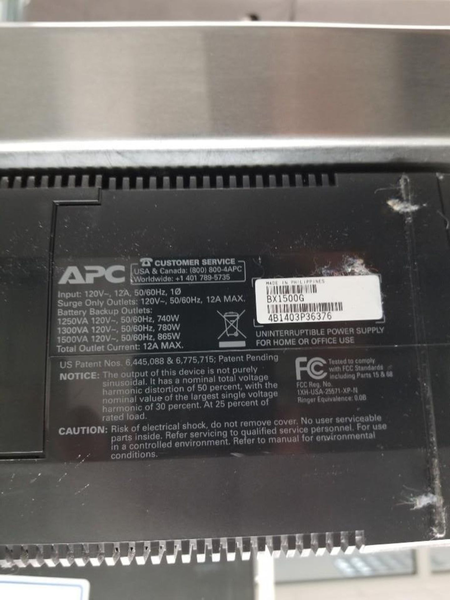 APC Back-UPS XS 1500 - Image 2 of 2