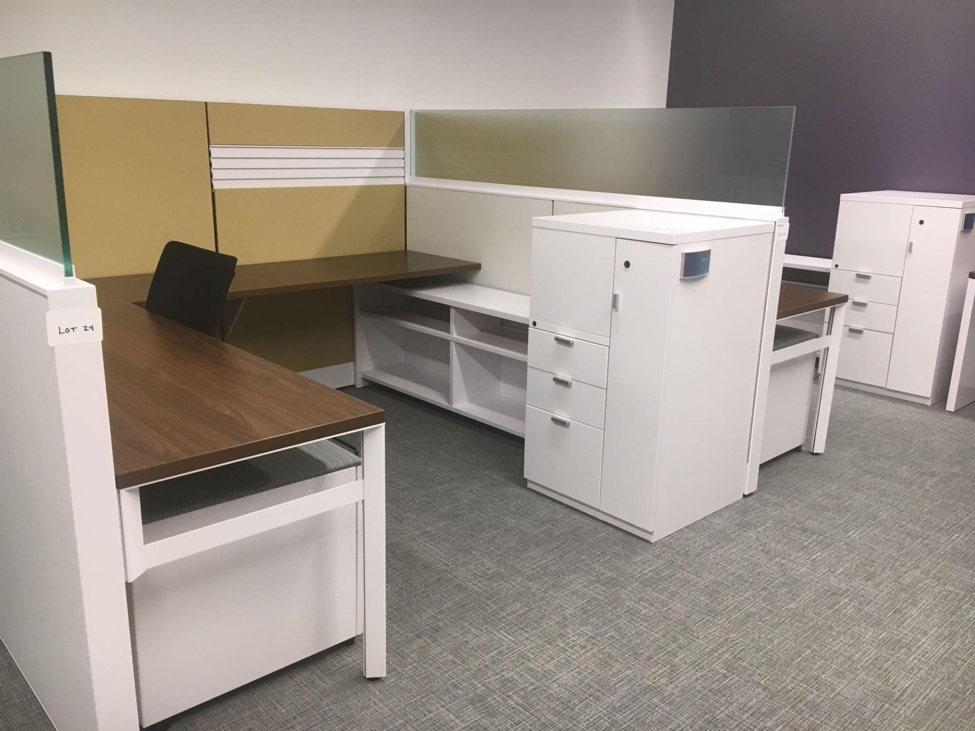 Two Person Cubicle Workstation Lot