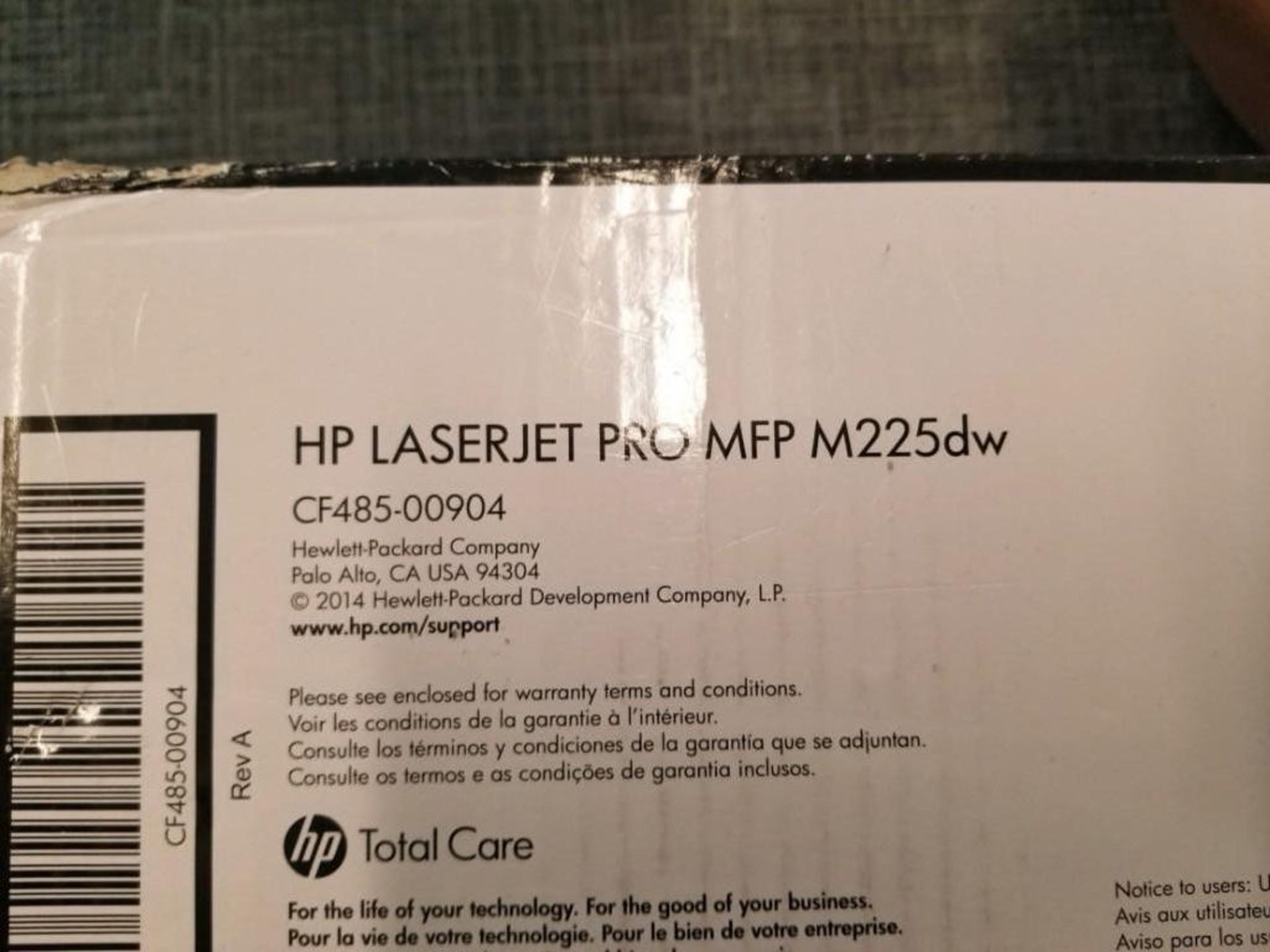 HP LaserJet Pro MFP M225dw - Image 2 of 2