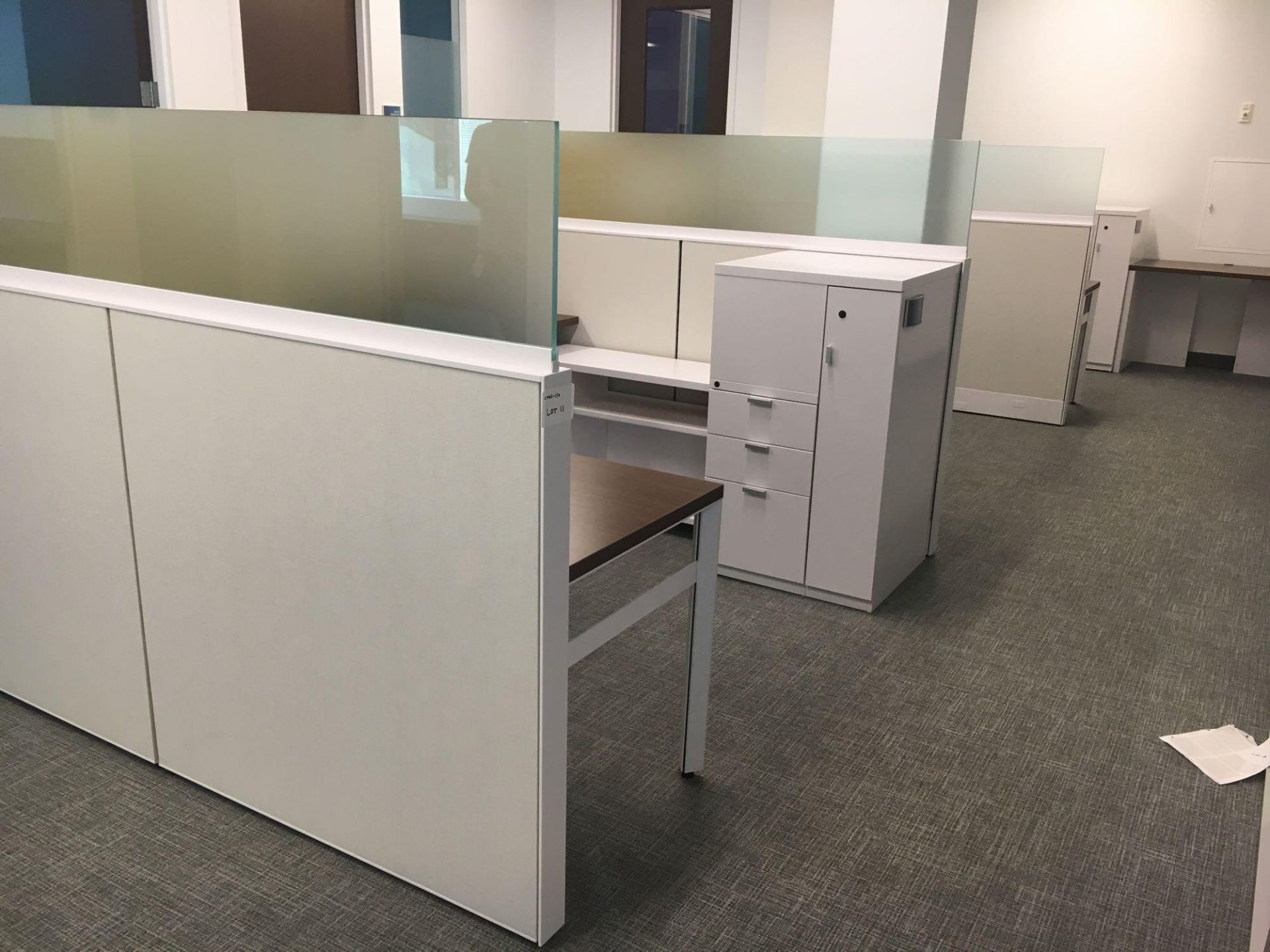 Three Person Cubicle Workstation