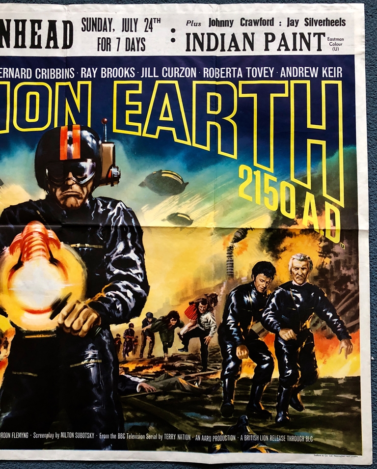 DR. WHO: DALEK INVASION EARTH 2150 - British UK Quad film poster - Bill Wiggins artwork - (30" x 40" - Image 3 of 3