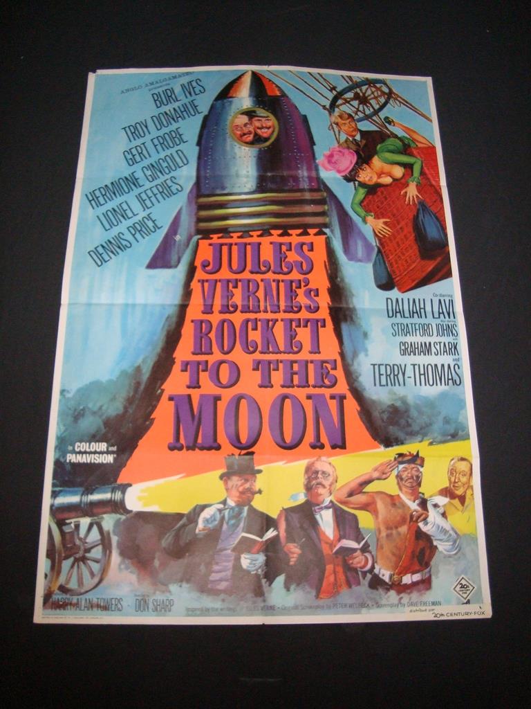 JULES VERNE'S ROCKET TO THE MOON (1967) - British UK One Sheet film poster - (27" x 40" - 68.5 x