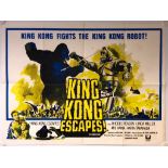 KING KONG ESCAPES (1967) - British UK Quad film poster - First release for this TOHO CO.