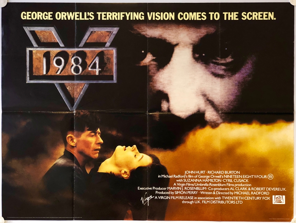 1984 (1984) - British UK Quad film poster - (30" x 40" - 76 x 101.5 cm) - Folded (as issued) -