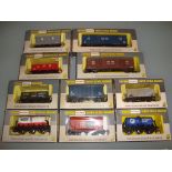 OO GAUGE - A mixed group of ten Wrenn wagons as lo