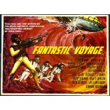 FANTASTIC VOYAGE (1966) LOT - British UK Quad film poster - Excellent Tom Beauvais sci-fi artwork (
