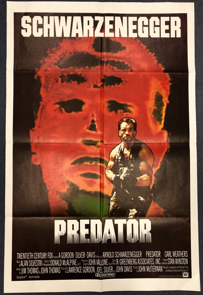 PREDATOR (1987) - British UK One Sheet film poster - (27" x 41" - 68.5 x 104 cm) - Arnold