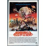 BARBARELLA: QUEEN OF THE GALAXY (1977 release) - US One Sheet movie poster - Completely new Boris