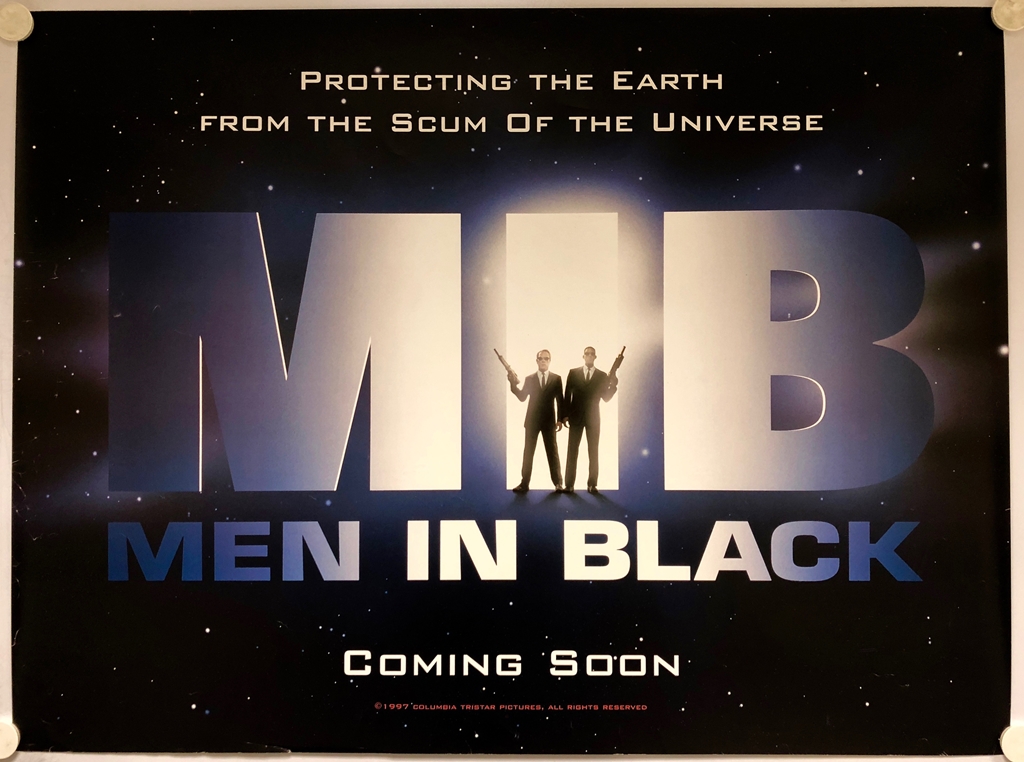 MEN IN BLACK LOT x 2 (1997 & 2015) - 2 x British UK Quad film posters for MEN IN BLACK & MEN IN - Image 2 of 2