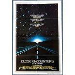 CLOSE ENCOUNTERS OF THE THIRD KIND (1977) - US One Sheet film poster - 'Silver Border' Style