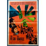 THE ATOMIC MAN (1956) - US One Sheet movie poster - Sci-Fi artwork - (27" x 41" - 68.5 x 104 cm) -