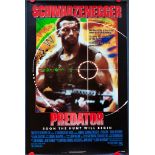 PREDATOR (1987) - US One Sheet film poster (Advance 'Soon the hunt will begin' Teaser) - (27" x