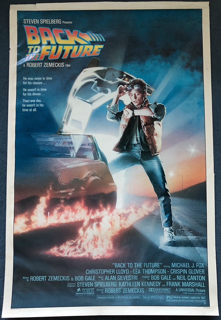 BACK TO THE FUTURE (1985) - US One Sheet movie poster (Studio Style) - Drew Struzan artwork - (27" x