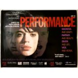 PERFORMANCE (2004 BFI Release) - UK Quad Film Poster - Updated design for this 2004 BFI special