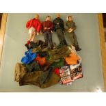 GROUP OF ACTION MEN AND CLOTHING - Good / Very Goo