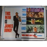 JAMES BOND: YOU ONLY LIVE TWICE (1967) - US SUBWAY TEASER movie poster - Frank McCarthy Artwork of