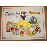 SNOW WHITE AND THE SEVEN DWARFS (50th Anniversary) - British UK Quad film poster - Walt Disney's