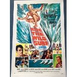 RIDE THE WILD SURF (1964) - US One Sheet Movie Poster - Surfing Artwork - (27" x 41" - 68.5 x 104
